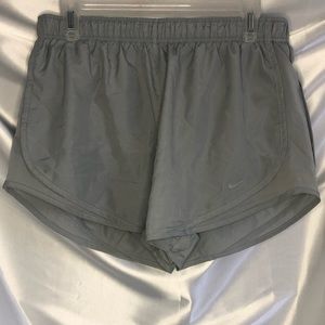 Silver Nike shorts!!